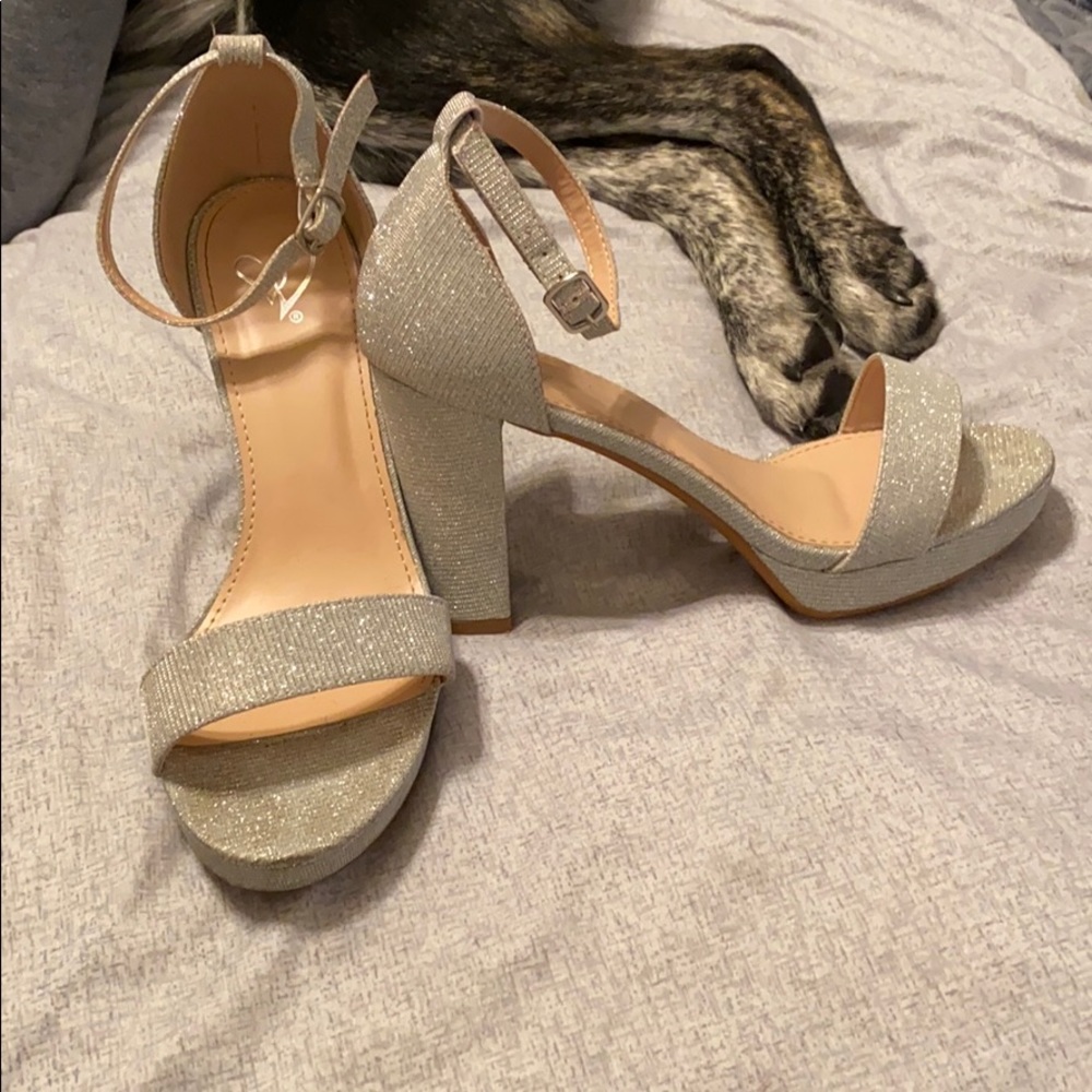 glittery heels